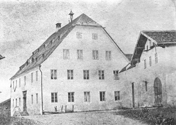 Das Gasthaus zur Post in Kienberg vor 1886